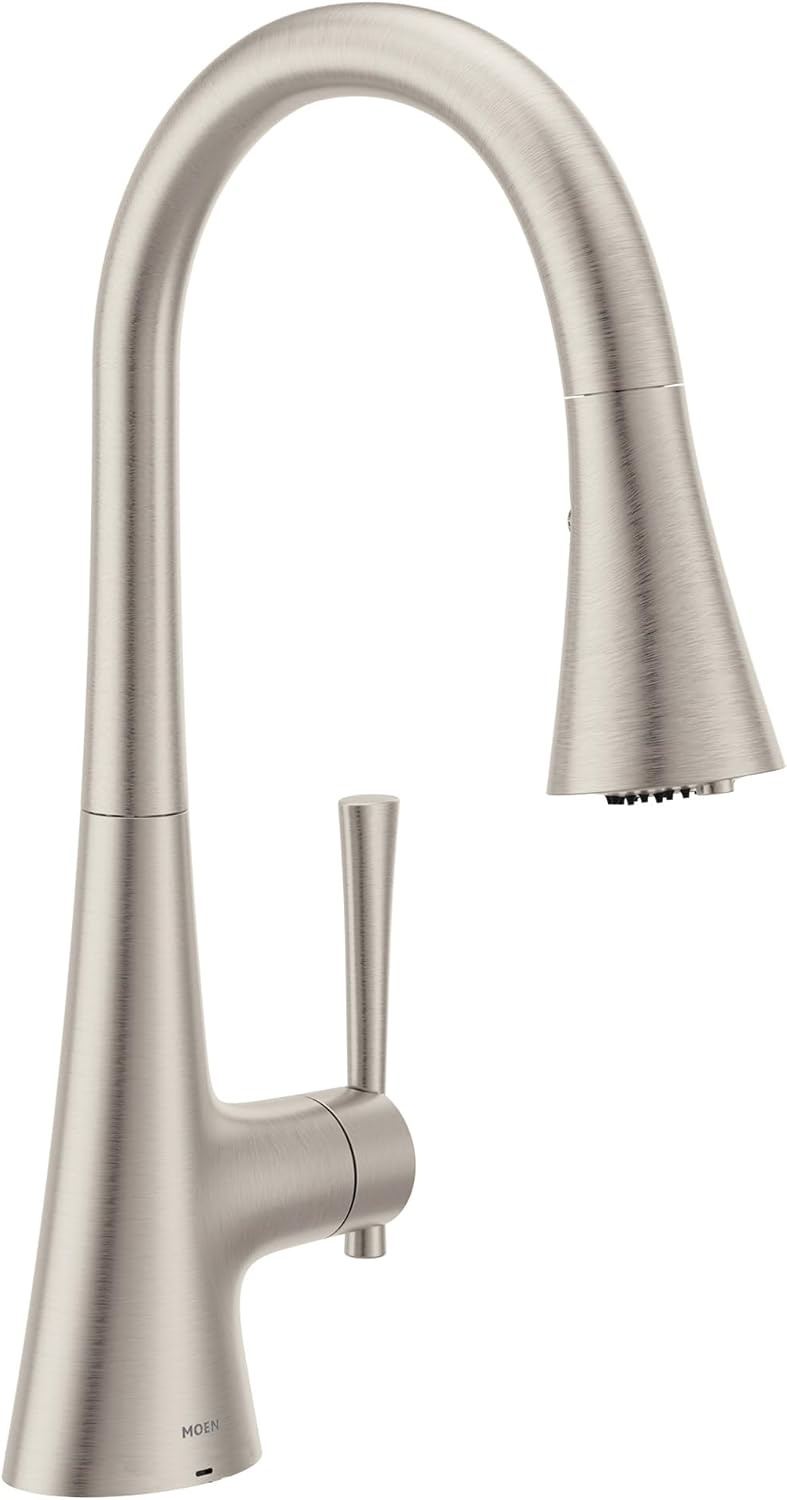 image:imageMoen Kurv Chrome 3in1 Water Filtration Pull Down Kitchen Faucet Water Filter for Sink Faucet Sold Separately F9126Spot Resist Stainless