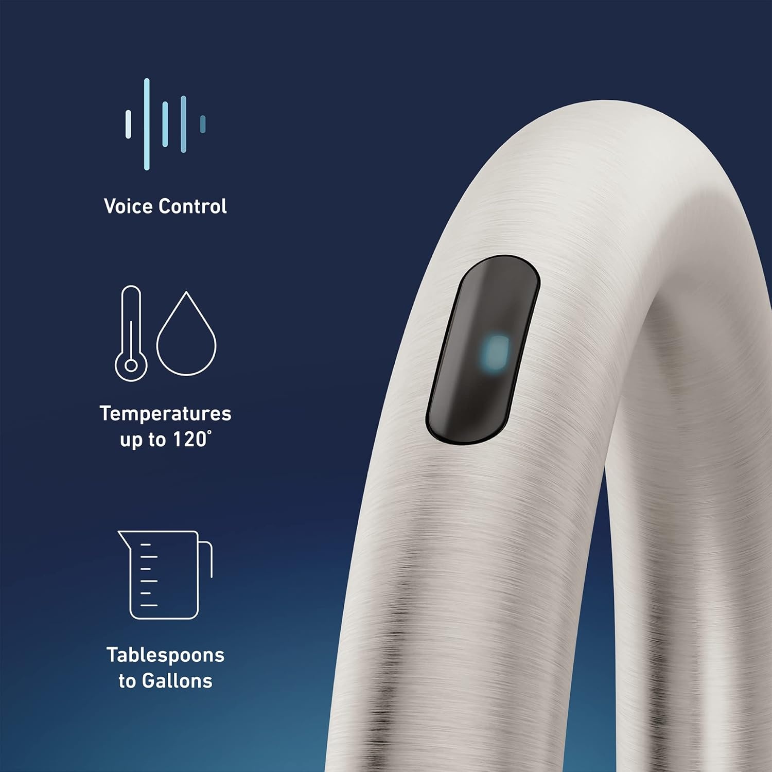 image:imageMoen Kurv Chrome 3in1 Water Filtration Pull Down Kitchen Faucet Water Filter for Sink Faucet Sold Separately F9126Spot Resist Stainless