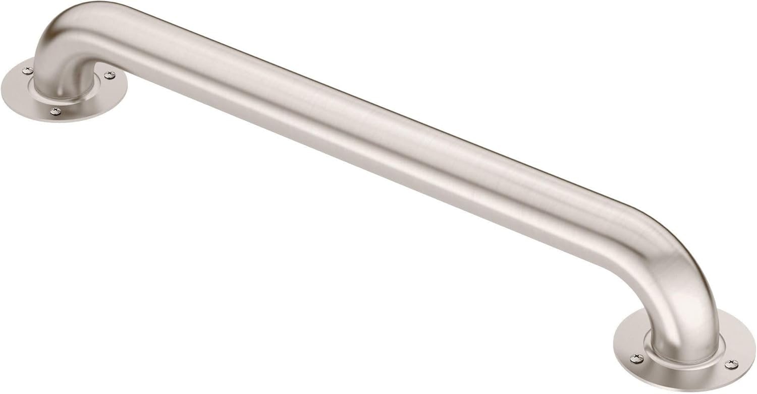 image:imageMoen LR7536 Bathroom Safety 36Inch Stainless Steel Bathroom Grab Bar with Exposed Screws Stainless