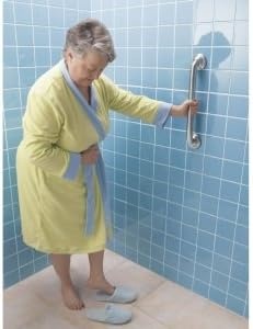 image:imageMoen LR8724D3GOWB Bathroom Safety 24Inch Designer Safety Bathroom Grab Bar with Curled Grip Old World BronzeOld World Bronze
