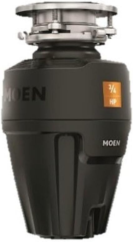 image:imageMoen Lite Series PRO Compact Continuous Feed Garbage Disposal for Kitchen Sink with Power Cord GXP33C05 HP