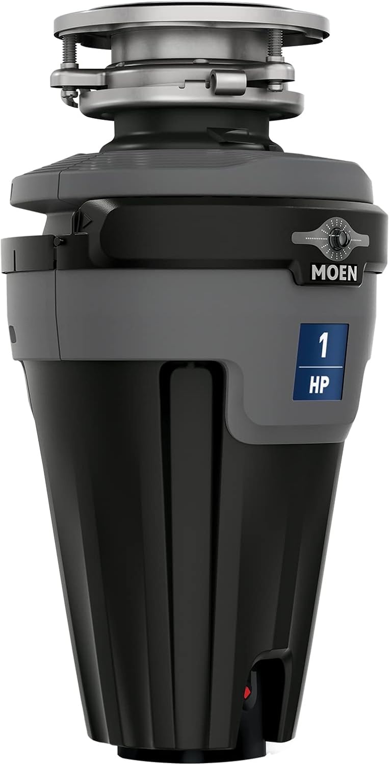image:imageMoen Lite Series PRO Compact Continuous Feed Garbage Disposal for Kitchen Sink with Power Cord GXP33C1 HP