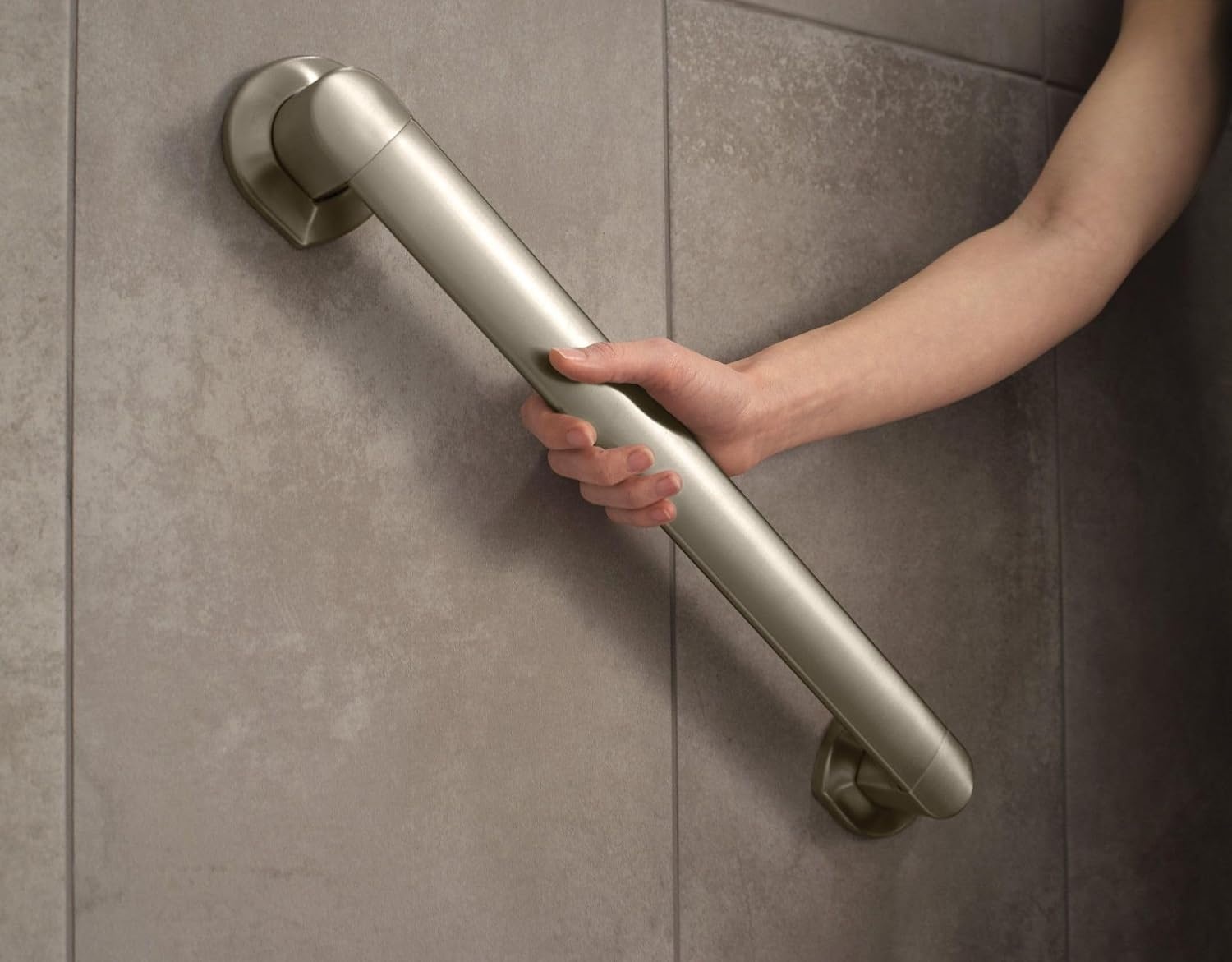 image:imageMoen MBHG3818CH Genta 18 Bathroom Grab Bar ChromeBrushed Nickel
