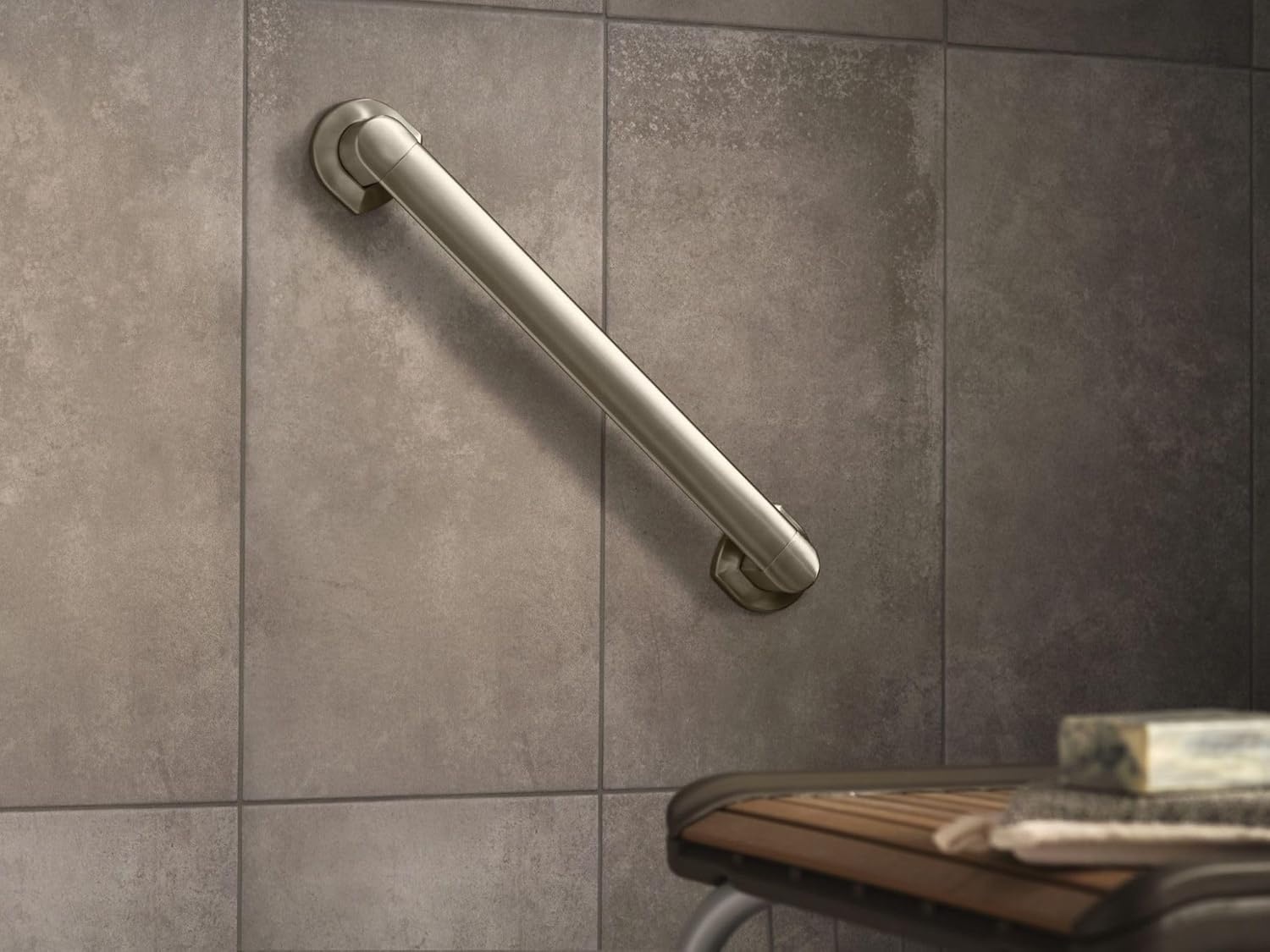 image:imageMoen MBHG3818CH Genta 18 Bathroom Grab Bar ChromeBrushed Nickel
