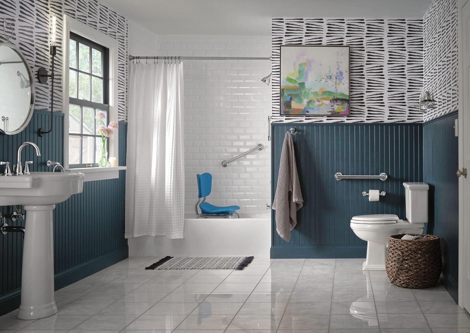 image:imageMoen MYG2609CH Banbury Banbury 9 Designer Bathroom Hand Grip ChromeChrome