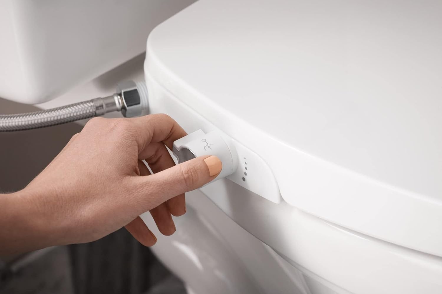 image:imageMoen Moen White 2Series Standard NonElectronic Bidet Seat for Elongated Seats EB500E