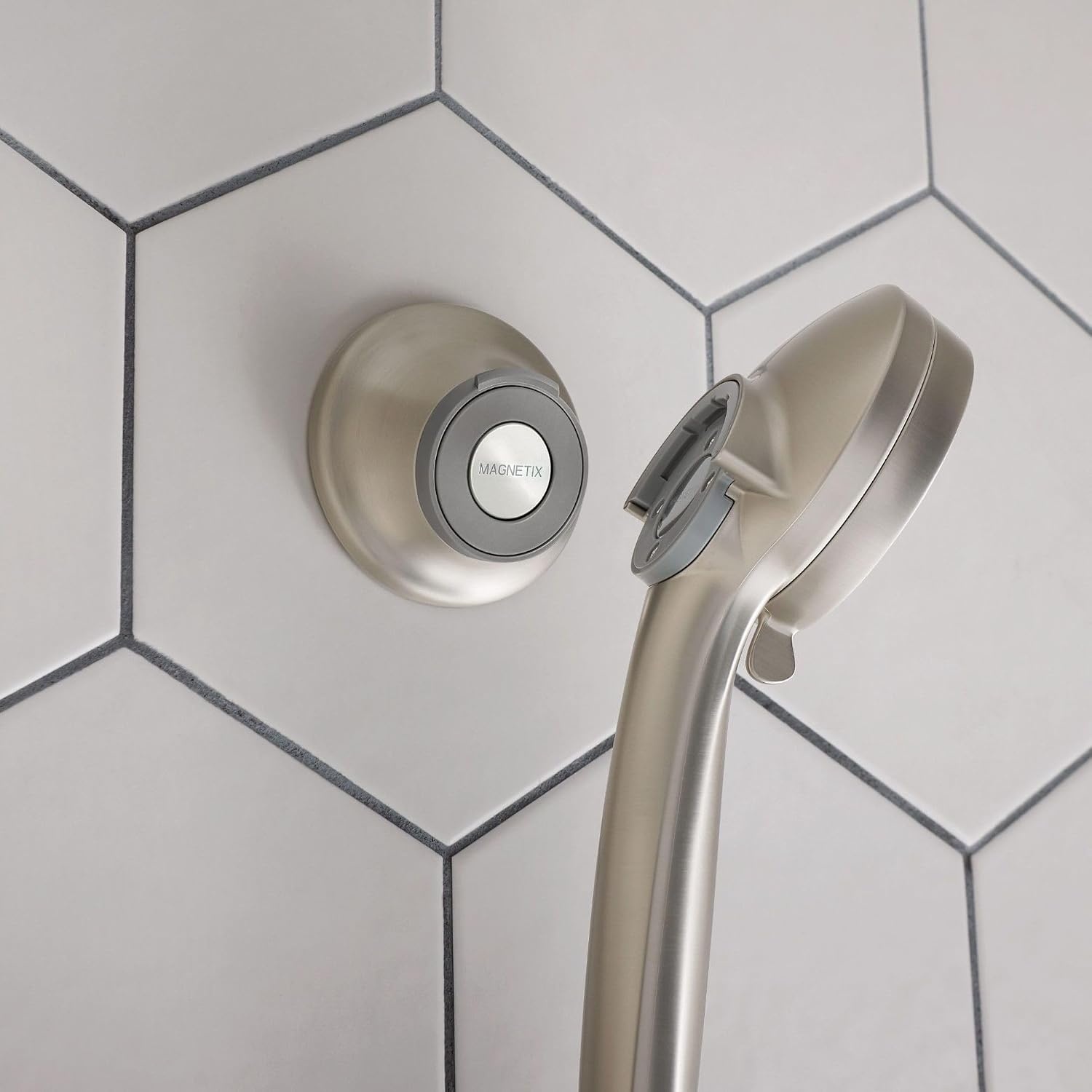 image:imageMoen Oil Rubbed Bronze Remote Dock for Magnetix Handshowers with Included Wall Bracket or Permanent Waterproof Adhesive Options 186117ORBBrushed Nickel