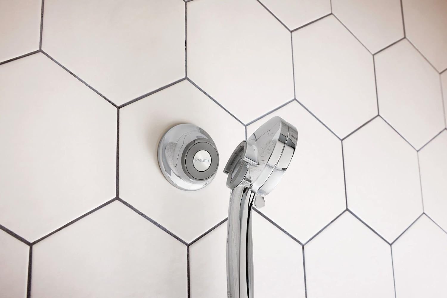 image:imageMoen Oil Rubbed Bronze Remote Dock for Magnetix Handshowers with Included Wall Bracket or Permanent Waterproof Adhesive Options 186117ORBChrome