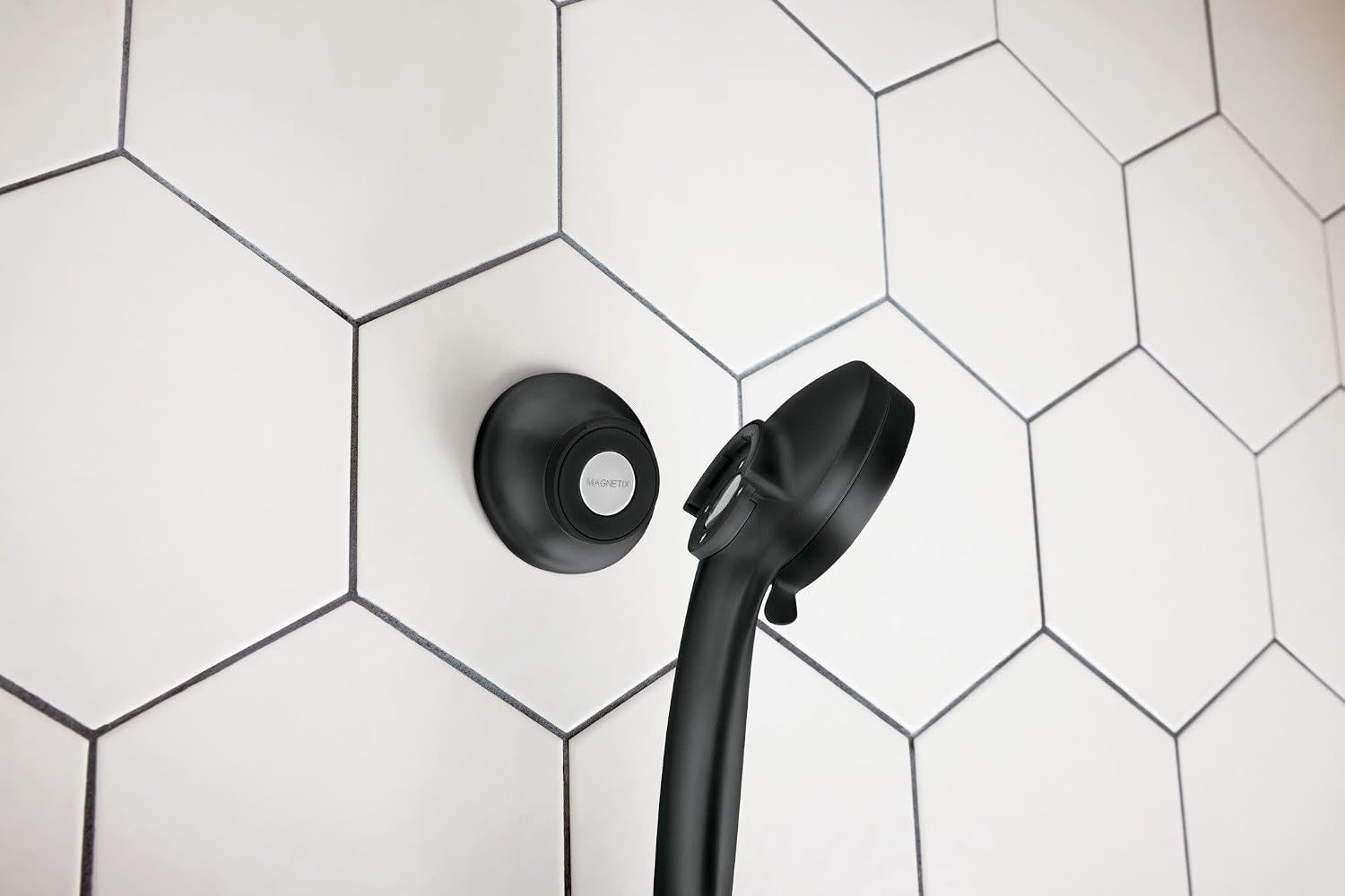 image:imageMoen Oil Rubbed Bronze Remote Dock for Magnetix Handshowers with Included Wall Bracket or Permanent Waterproof Adhesive Options 186117ORBMatte Black