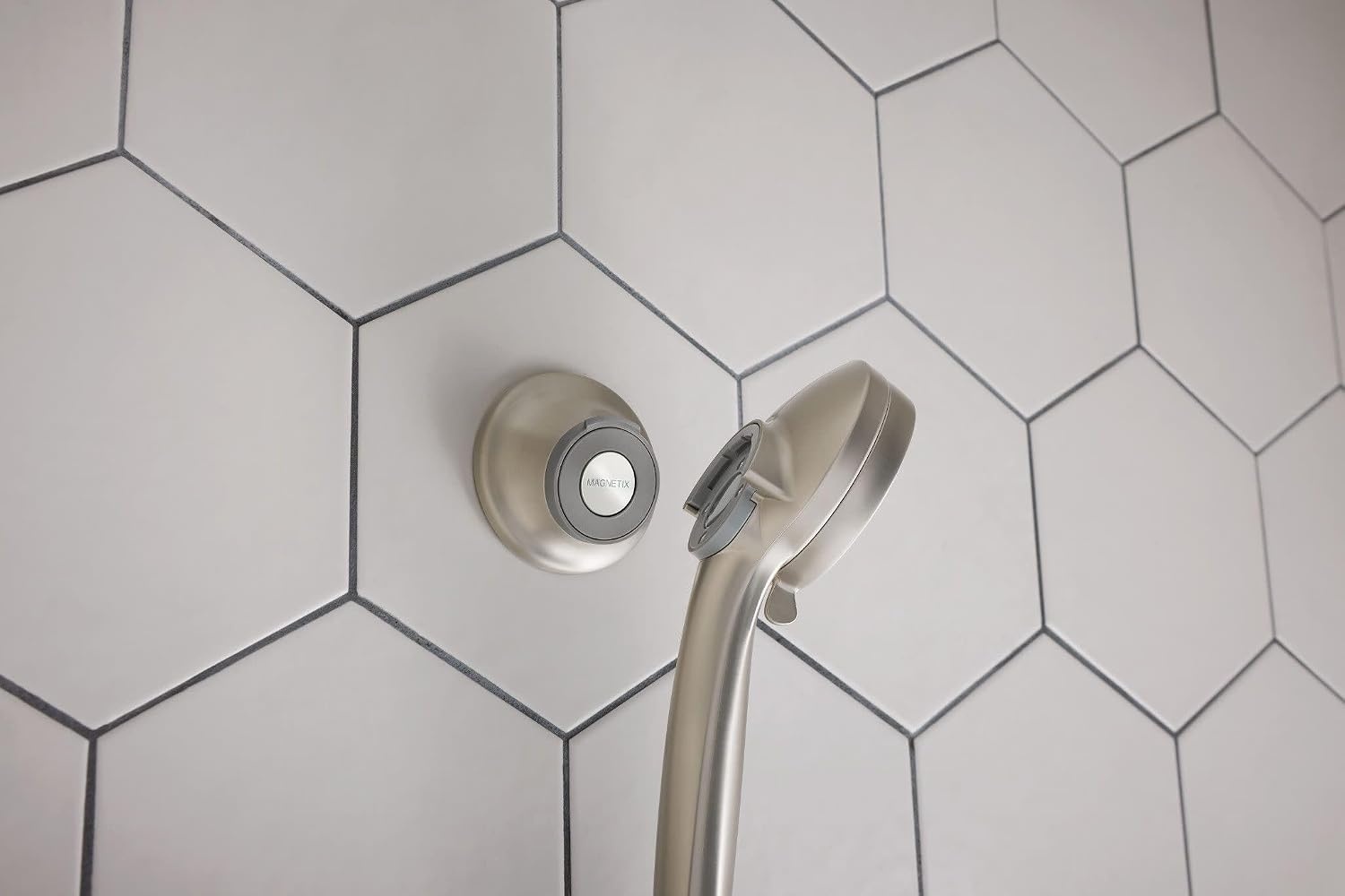 image:imageMoen Oil Rubbed Bronze Remote Dock for Magnetix Handshowers with Included Wall Bracket or Permanent Waterproof Adhesive Options 186117ORBSpot Resist Brushed Nickel