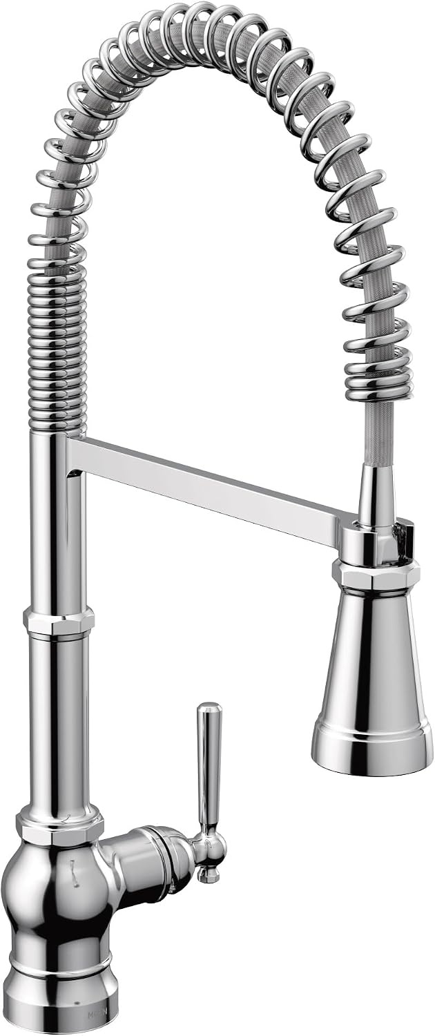 image:imageMoen Paterson Spot Resist Stainless Water Filtration OneHandle High Arc Pulldown Kitchen Faucet Water Filter for Sink Faucet Sold Separately FS72003SRSChrome