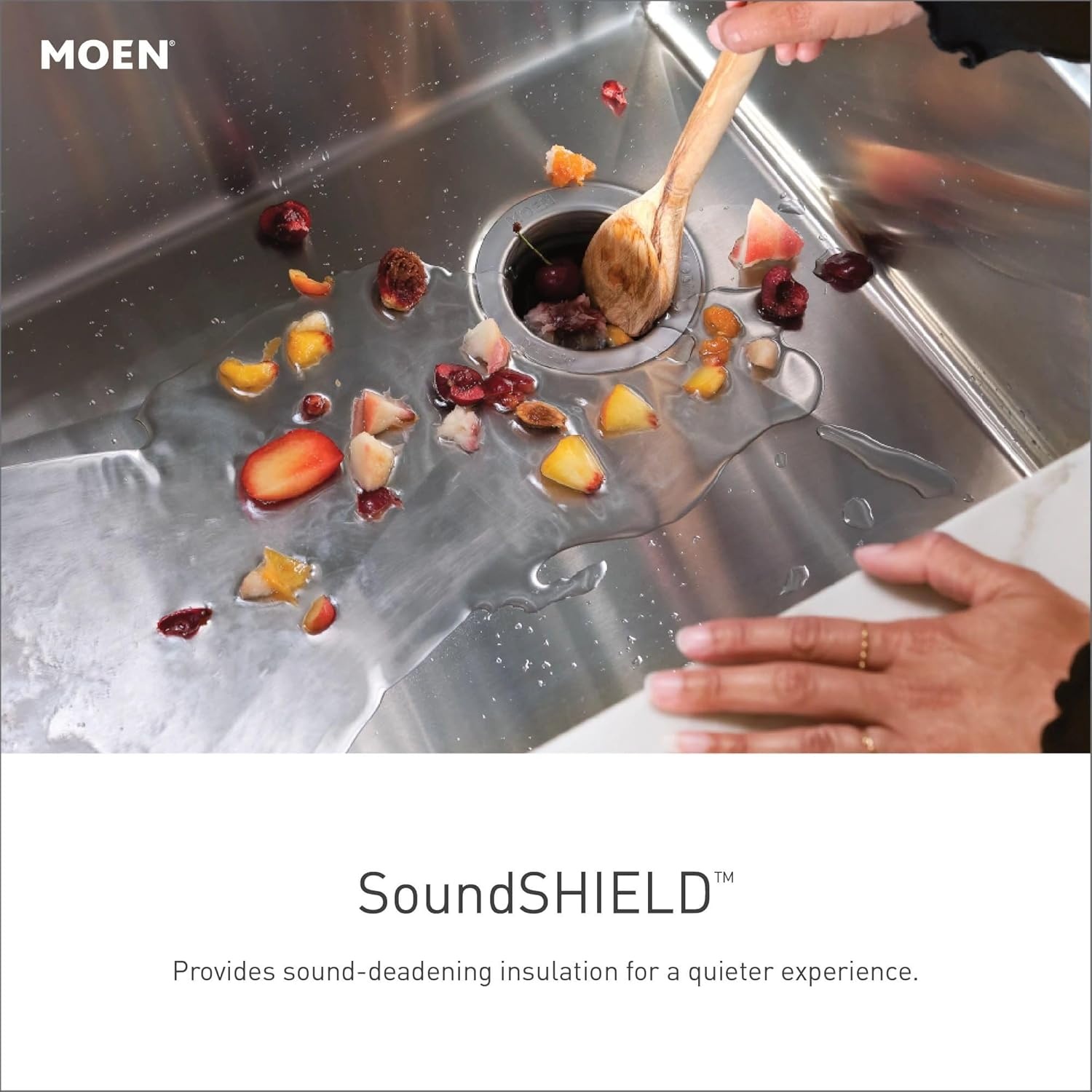 image:imageMoen Prep 16Gauge Stainless Steel Undermount 32 x 20 Single Bowl Kitchen Sink G16100
