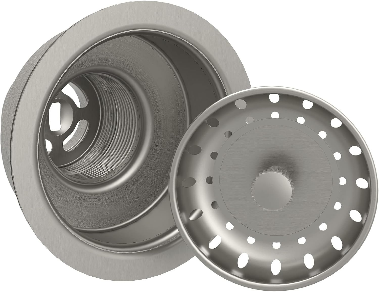 image:imageMoen Prep 18Gauge Stainless Steel Dual Mount Apron Front 33 x 22 x 9 Modern Single Bowl Kitchen Sink with Bottom Grid Included GS181092BSingle Bowl