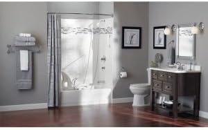 image:imageMoen R8712W Bathroom Safety 12Inch Stainless Steel Bathroom Grab Bar with Concealed Screws Glacier White Bathroom safety support 12inch grab bar Concealed screws Stainless steel construction Glacier white finishPolished Brass