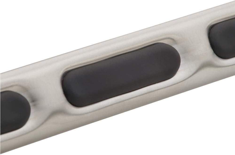 image:imageMoen R8716D1GCH Bathroom Safety 16inch Bathroom Grab Bar with Comfort Grip Pad ChromeBrushed Nickel