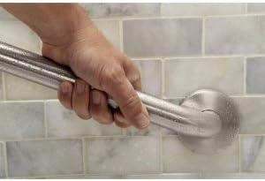 image:imageMoen R8736PS Bathroom Safety 36Inch Grab Bar with Concealed Screws Stainless Concealed Screws Safety Handle ADA Compliant