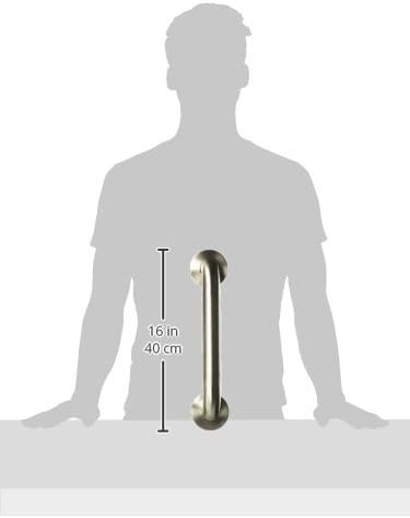image:imageMoen R8912P Bathroom Safety 12Inch Stainless Steel Bathroom Grab Bar with Concealed Screws Stainless12 Inch Pack of 2