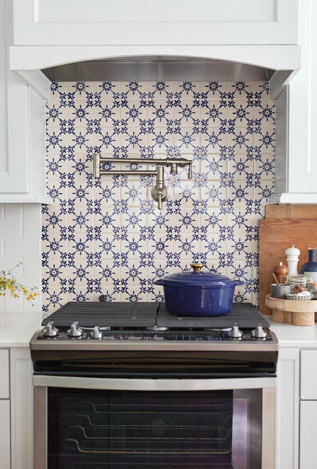 image:imageMoen S664 Traditional Wall Mount Swing Arm Folding Pot Filler Kitchen Faucet ChromeSpot Resist Stainless