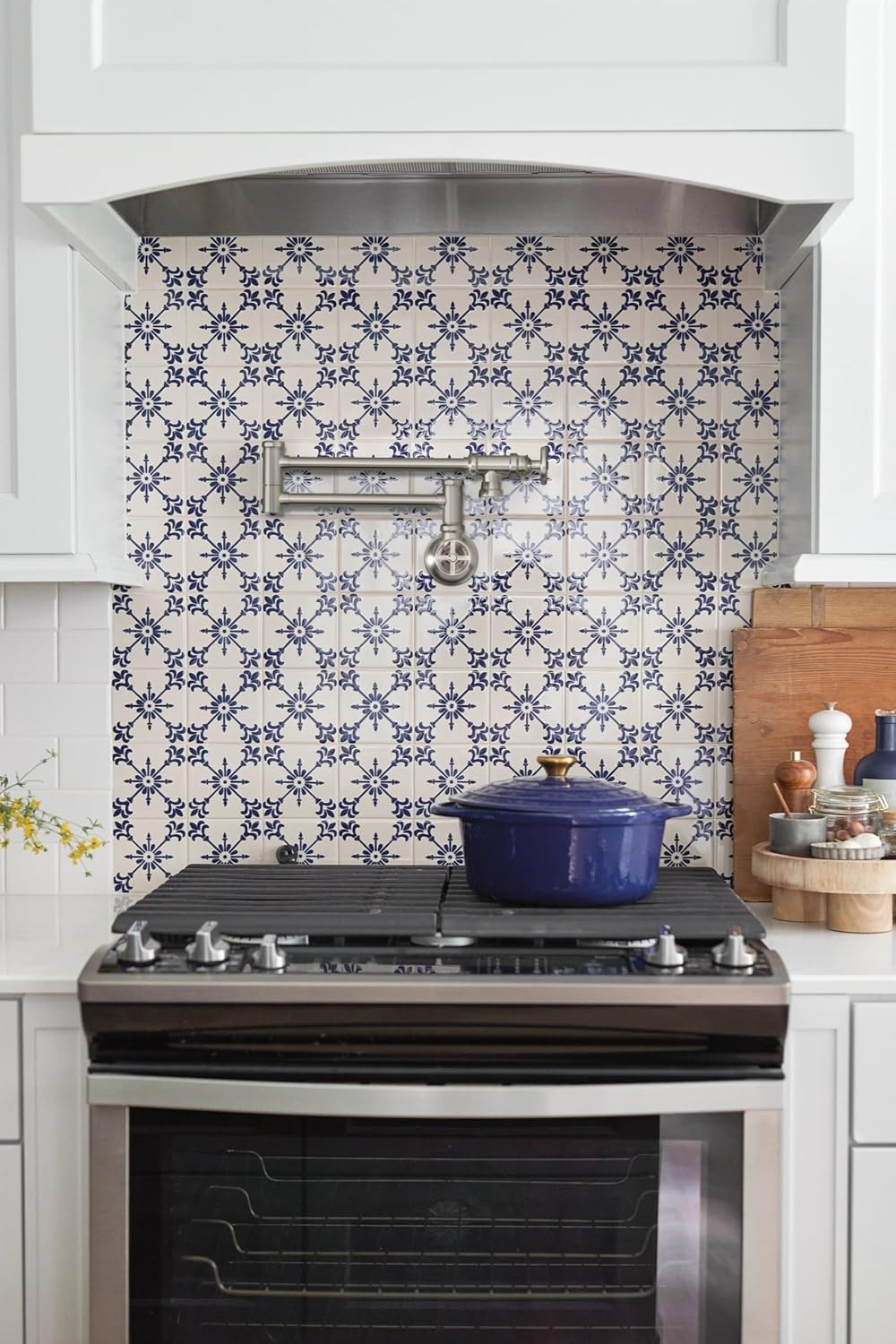 image:imageMoen S664 Traditional Wall Mount Swing Arm Folding Pot Filler Kitchen Faucet ChromeSpot Resist Stainless