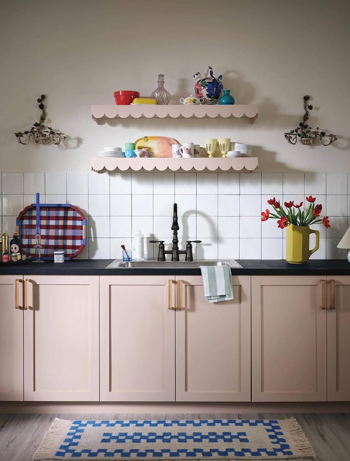image:imageMoen S73204ORB Weymouth Two Handle Pulldown Bridge Kitchen Faucet Oil Rubbed BronzeMatte Black
