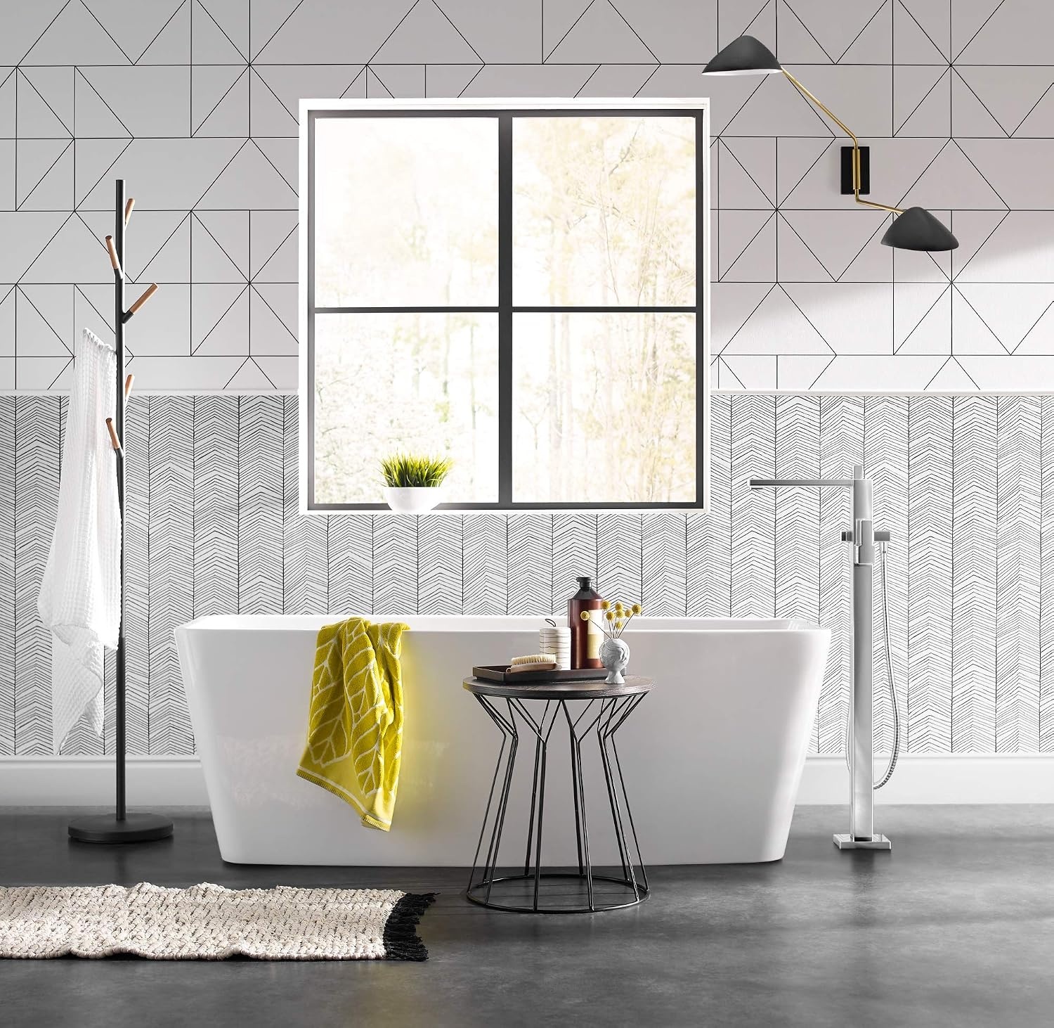 image:imageMoen S905BN 90 Degree OneHandle Freestanding Floor Mount Tub Filler with Handshower Brushed NickelChrome