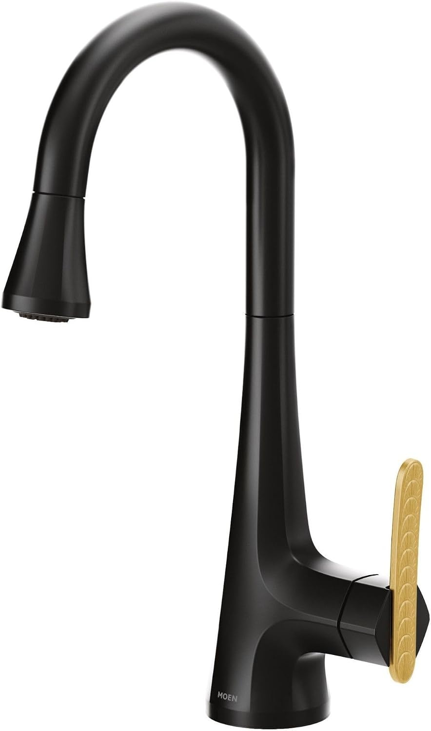 image:imageMoen Sinema Matte Black 3in1 Water Filtration OneHandle Pulldown Kitchen Faucet FS7235BL with Moen F9800 Advanced Carbon Water Filtration SystemMatte Black