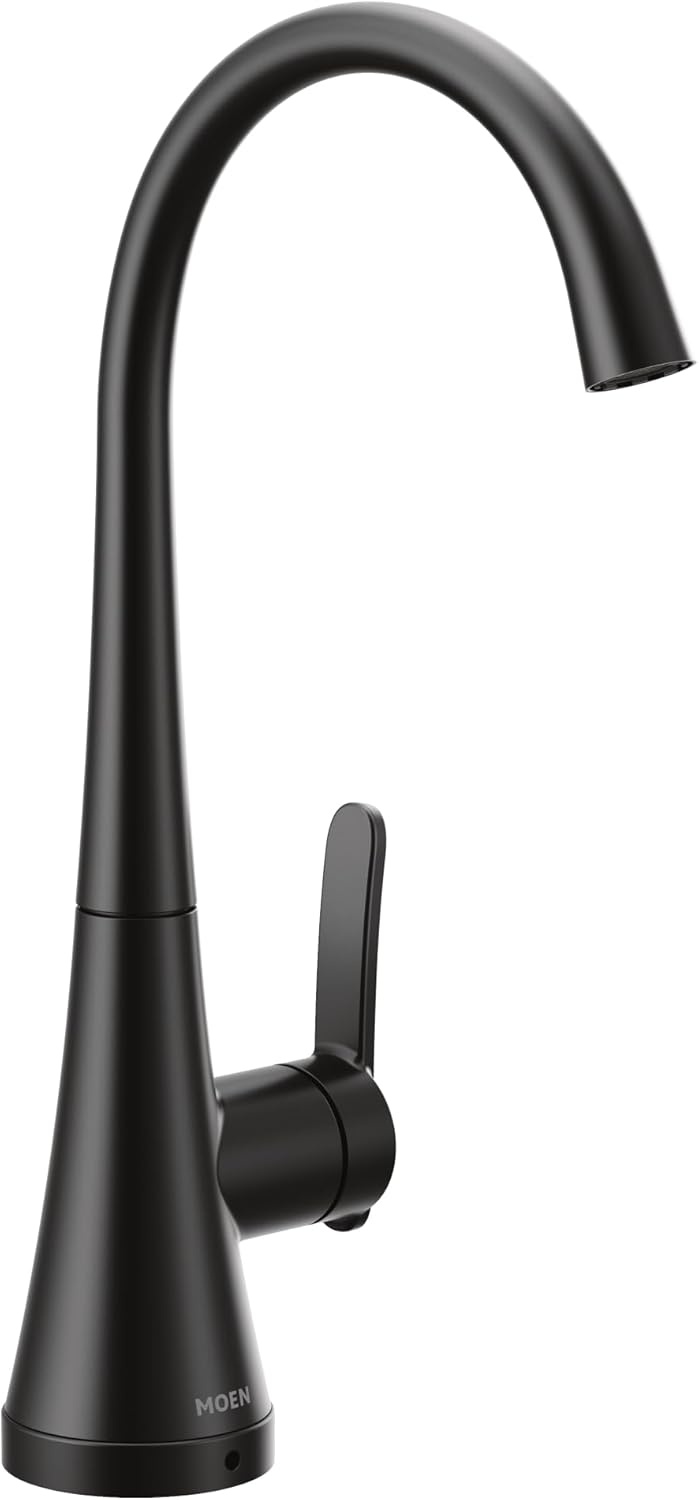 image:imageMoen Sinema Matte Black 3in1 Water Filtration OneHandle Pulldown Kitchen Faucet FS7235BL with Moen F9800 Advanced Carbon Water Filtration SystemMatte Black
