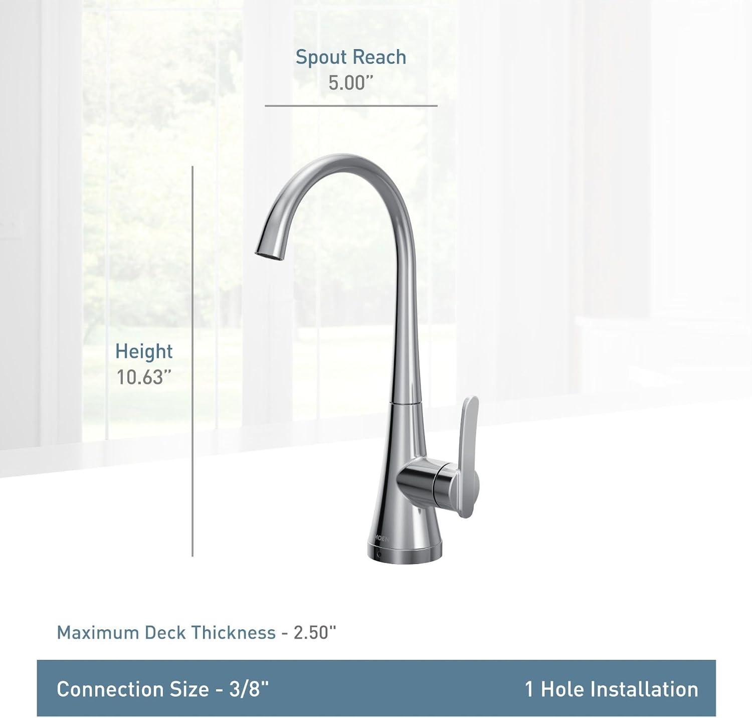 image:imageMoen Sinema Matte Black 3in1 Water Filtration OneHandle Pulldown Kitchen Faucet FS7235BL with Moen F9800 Advanced Carbon Water Filtration SystemMatte Black