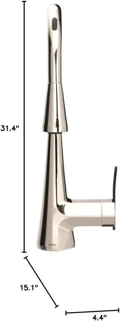 image:imageMoen Sinema Matte Black 3in1 Water Filtration OneHandle Pulldown Kitchen Faucet FS7235BL with Moen F9800 Advanced Carbon Water Filtration SystemPolished Nickel