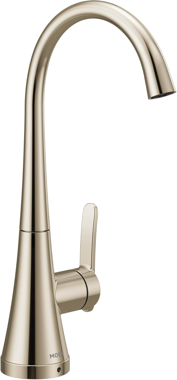 image:imageMoen Sinema Matte Black 3in1 Water Filtration OneHandle Pulldown Kitchen Faucet FS7235BL with Moen F9800 Advanced Carbon Water Filtration SystemPolished Nickel