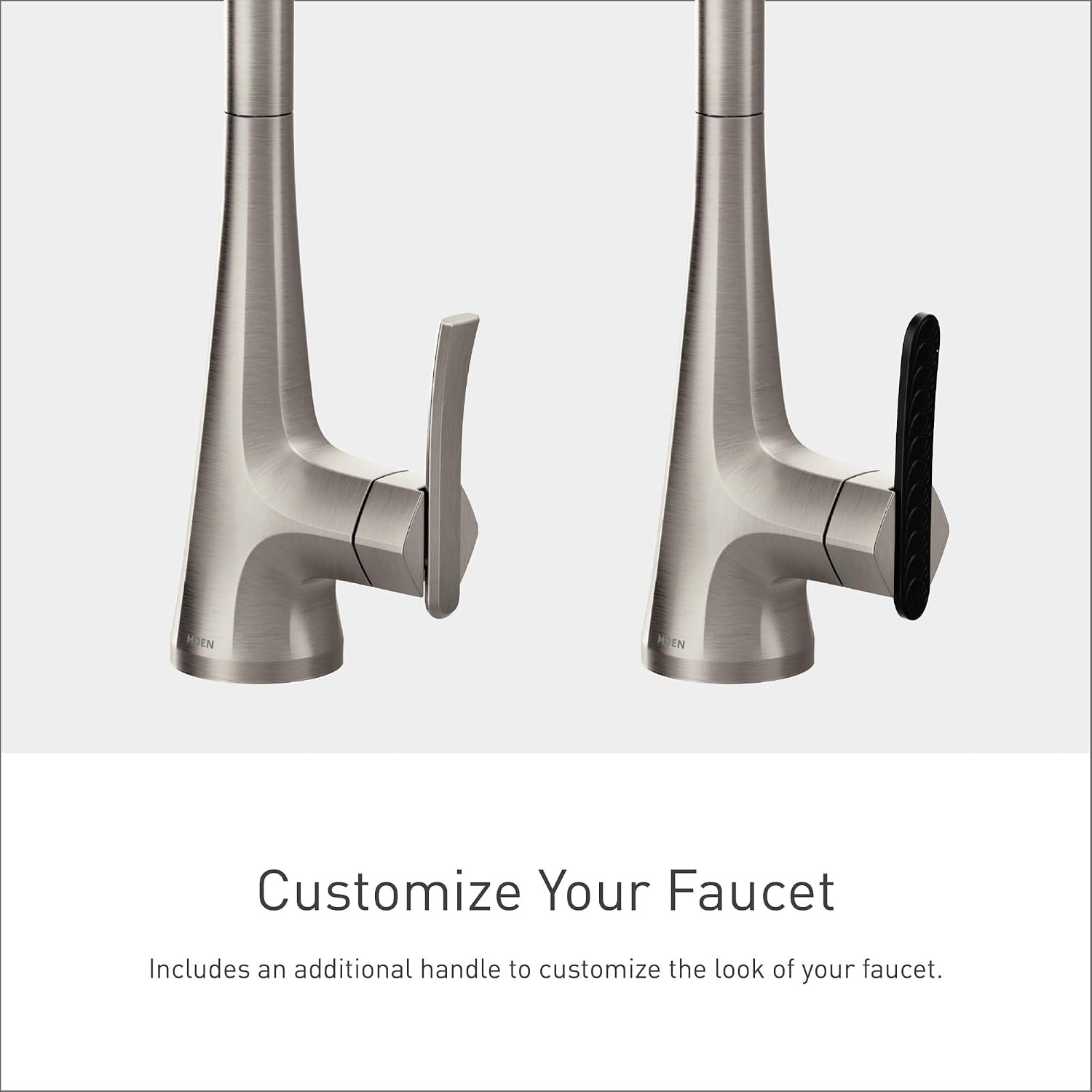 image:imageMoen Sinema Spot Resist Stainless SingleHandle Touchless High Arc Pulldown Kitchen Faucet Spring Kitchen Sink Faucet with Pulldown Sprayer Head and Wave Motion Sensor S5235EWSRS