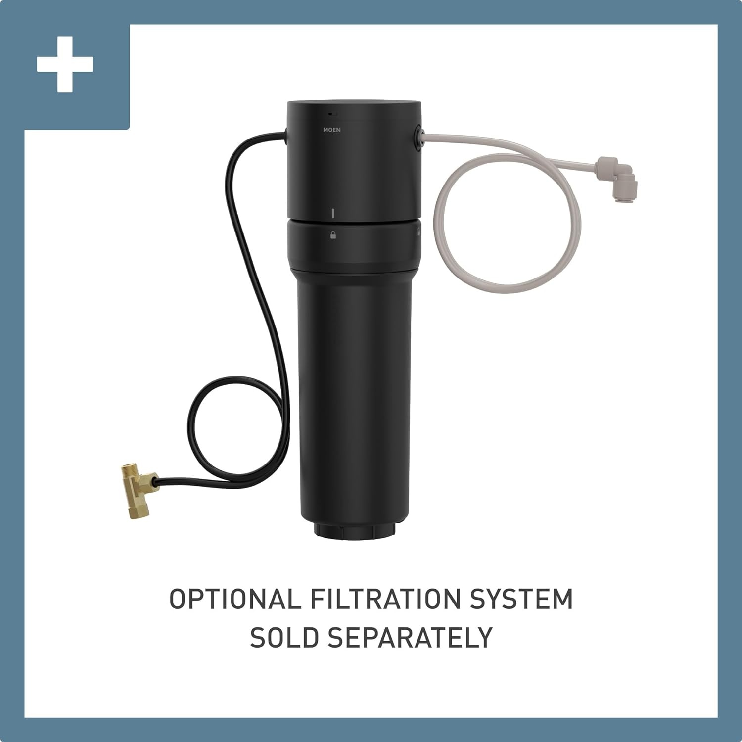 image:imageMoen Sip Matte Black Modern Cold Water Kitchen Beverage Faucet Optional Water Filtration System Available Sold Separately S5530BL