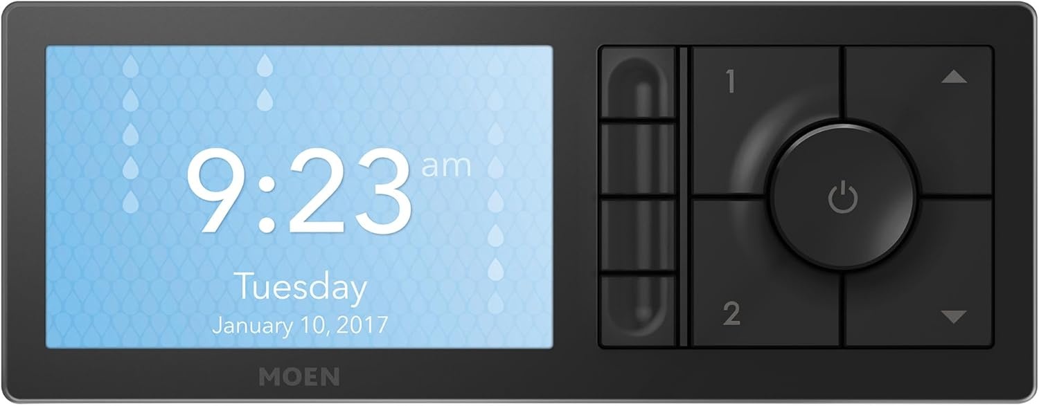 image:imageMoen Smart Water 2Outlet Digital Thermostatic Shower Valve Kit with Standard 12 Connections S3102Matte Black