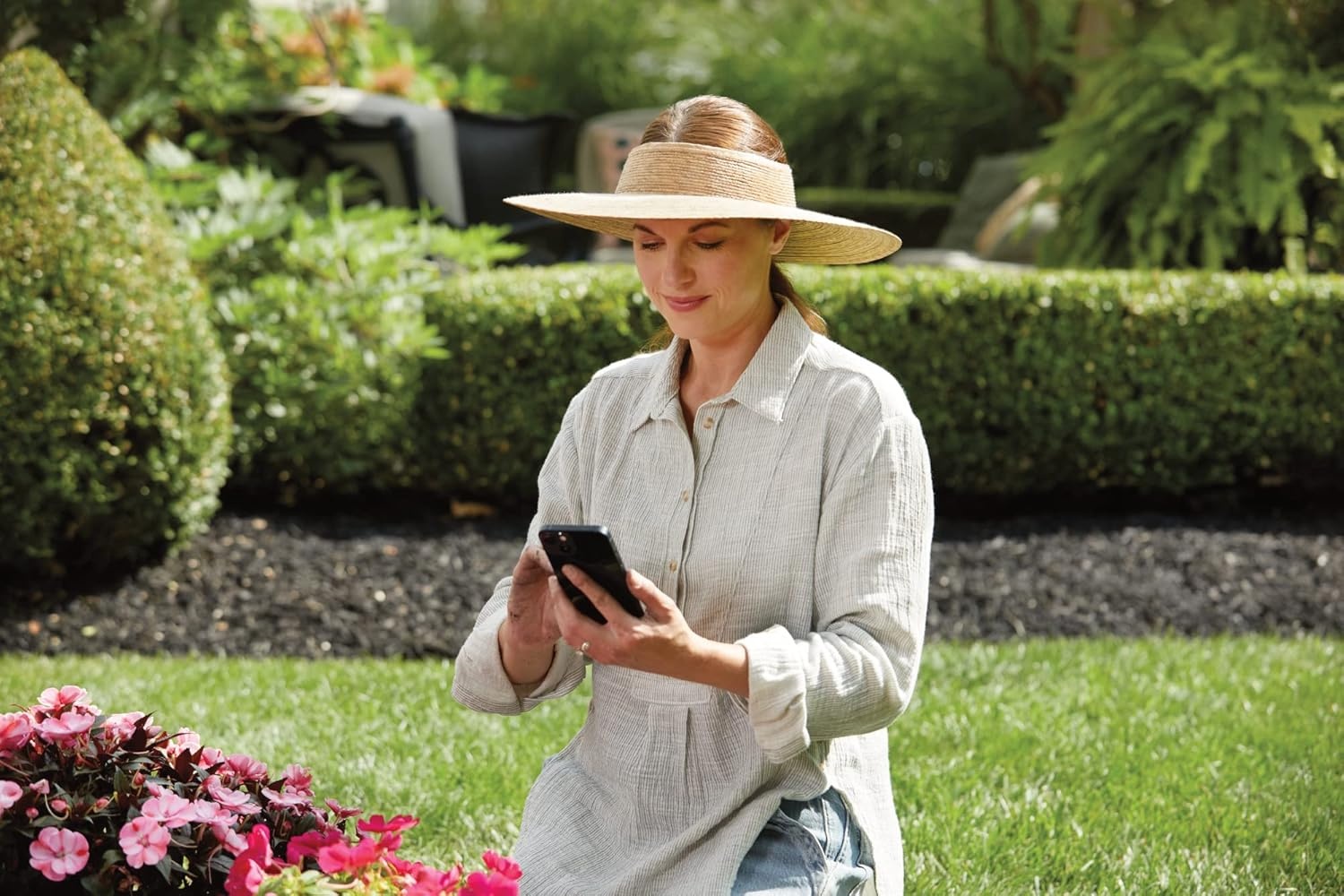 image:imageMoen Smart Wireless Soil Sensor Automatic Moisture Meter Measurement for Lawn Plant Water Meter for Exterior Enclosures WISNS002G1USABlack