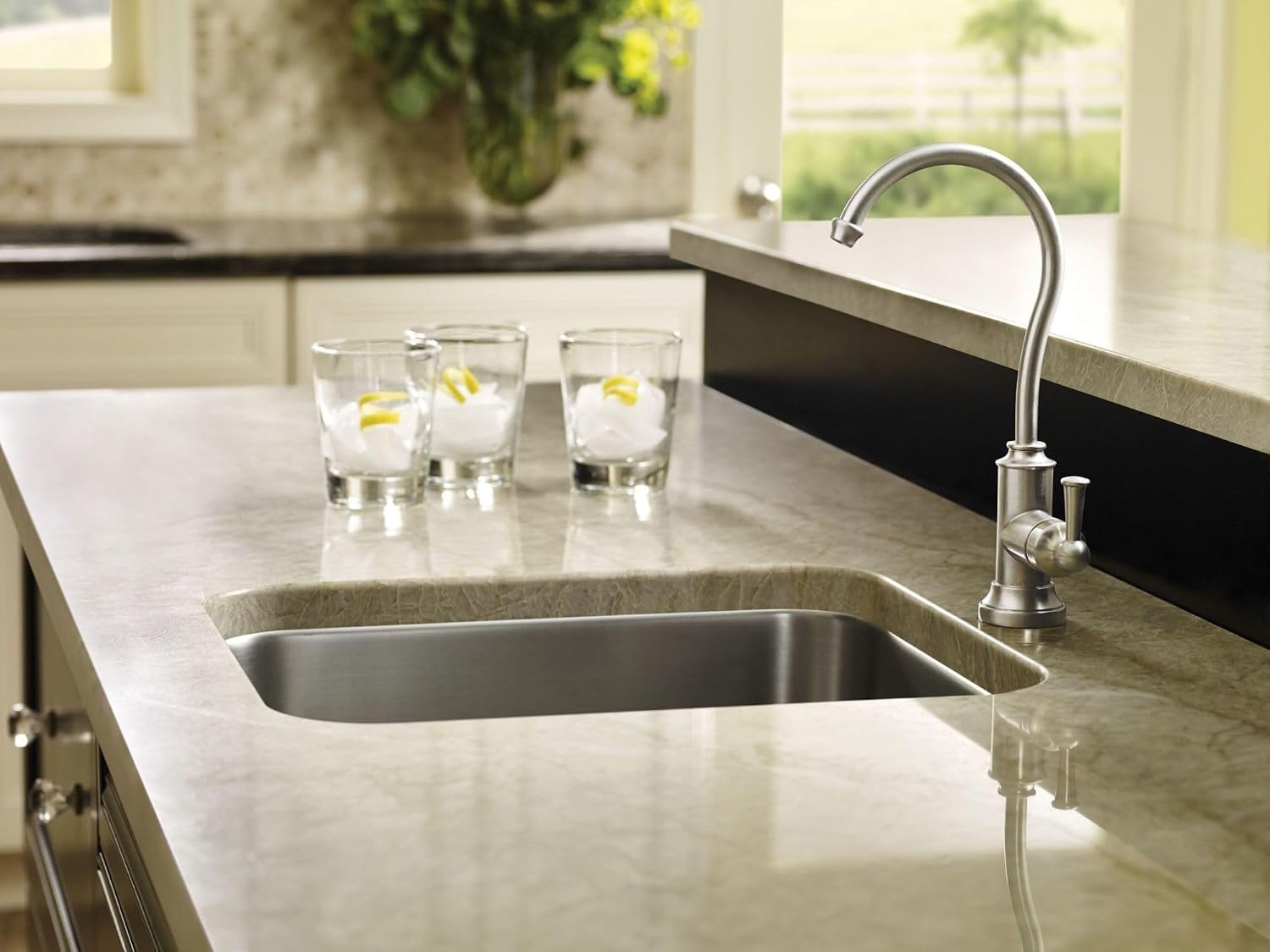 image:imageMoen Spot Resist Stainless Sip Traditional Cold Water Kitchen Beverage Faucet with Optional Filtration System S5510SRS