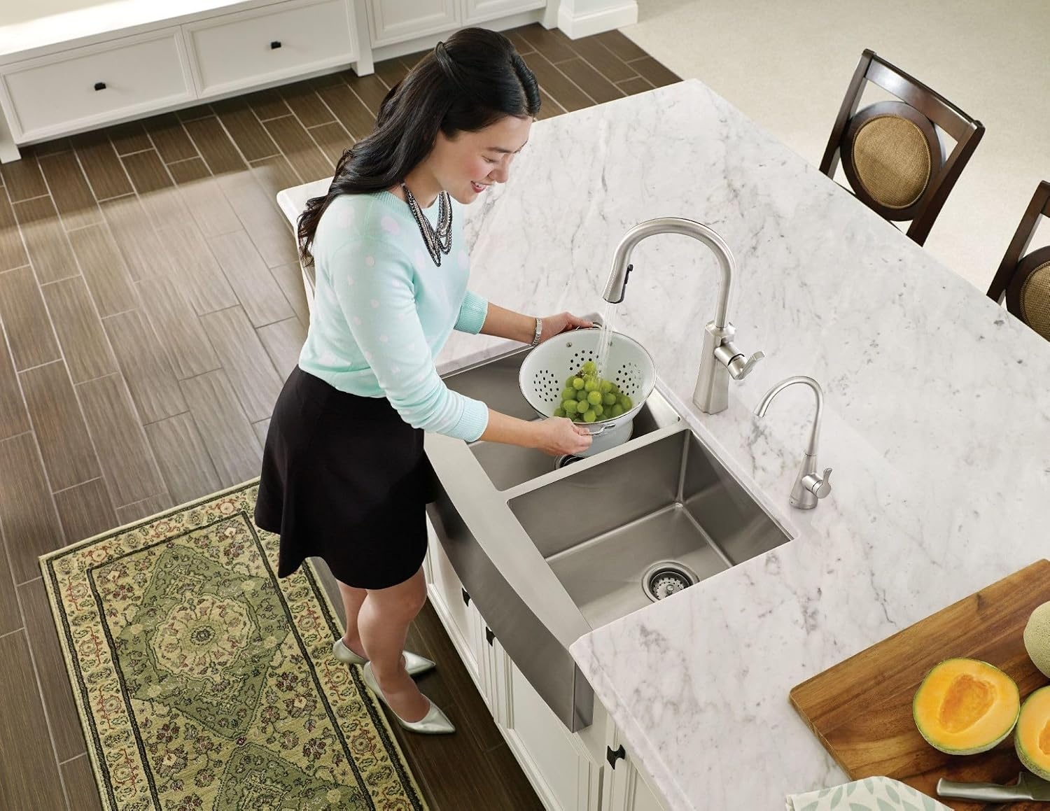 image:imageMoen Spot Resist Stainless Sip Transitional Cold Water Kitchen Beverage Faucet with Optional Filtration System S5520SRS