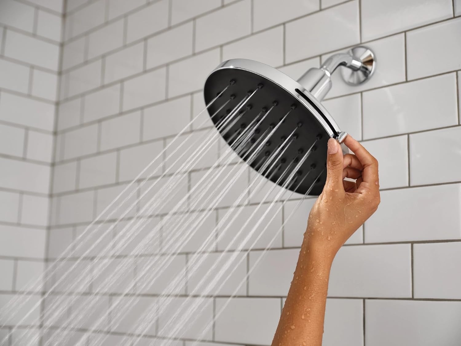 image:imageMoen Verso 9Inch Round Rain Shower Head with Infiniti Dial and Magnetix Docking Adjustable HighPressure Rainfall Shower Chrome 220R2Chrome
