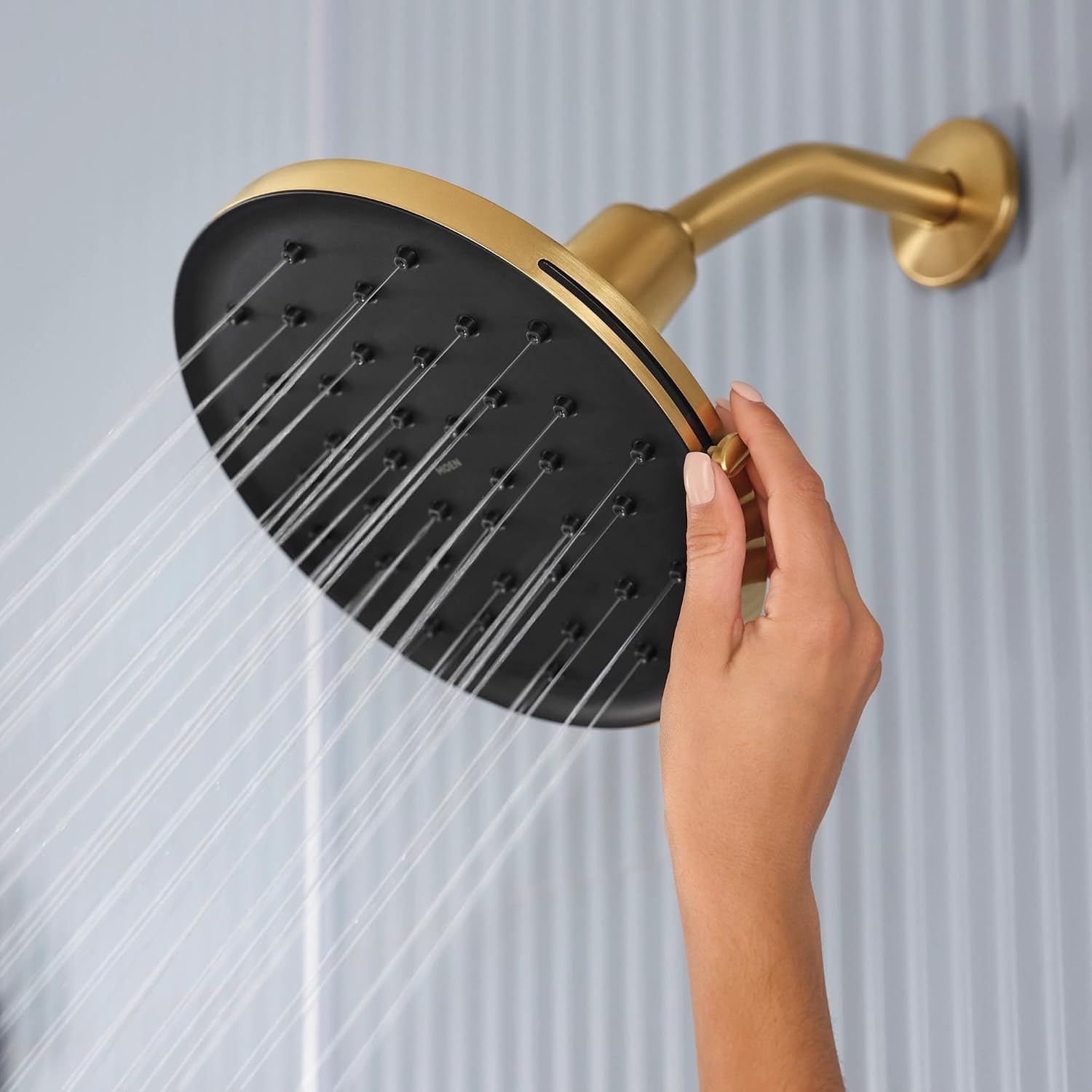 image:imageMoen Verso Brushed Gold Adjustable 9 Diameter Spray Head Rainshower 220R3BGBrushed Gold
