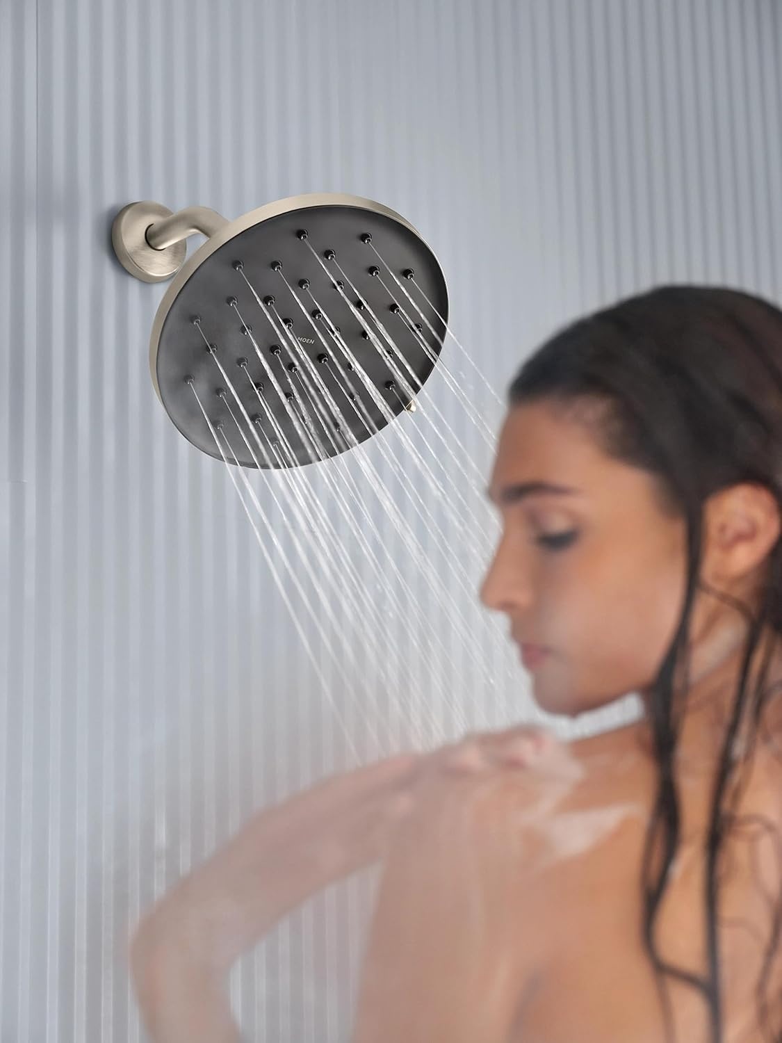 image:imageMoen Verso Brushed Gold Adjustable 9 Diameter Spray Head Rainshower 220R3BGBrushed Nickel