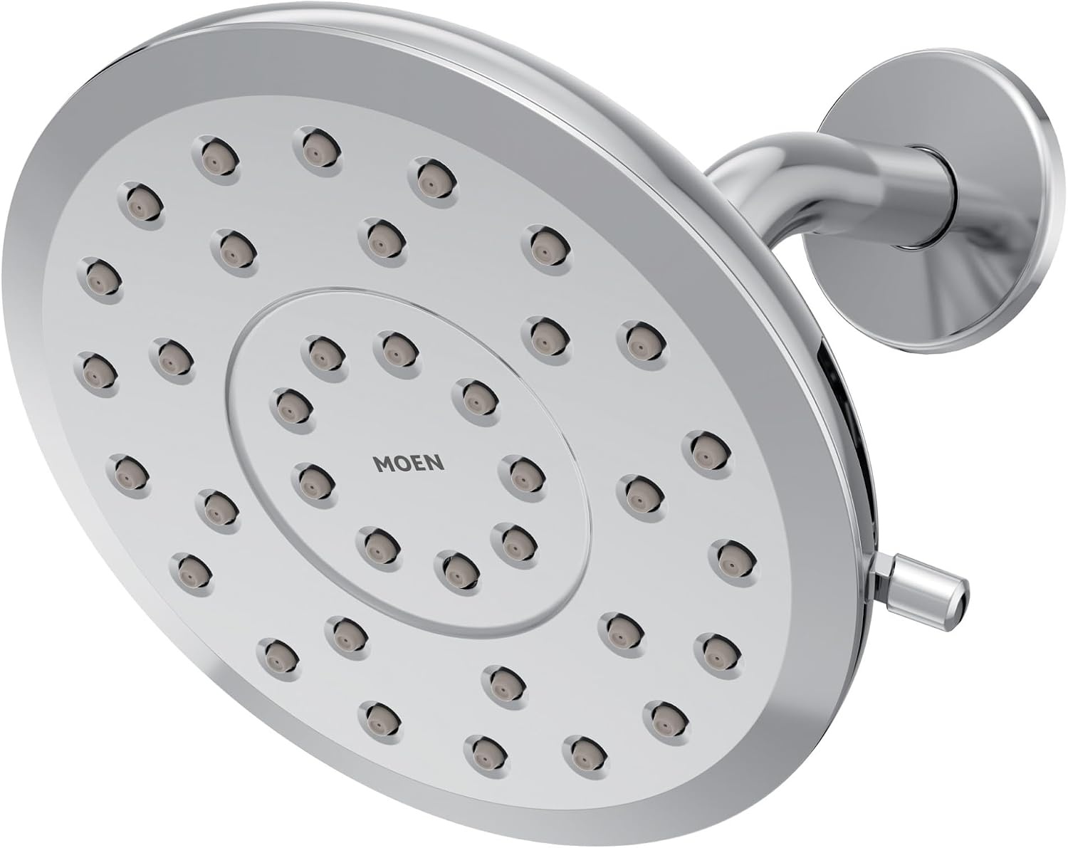 image:imageMoen Verso EcoPerformance Infiniti Dial Round Rain Shower Head 6Inch Diameter Spray Head Matte Black 220R6EPBLChrome