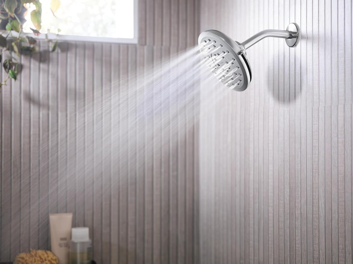 image:imageMoen Verso EcoPerformance Infiniti Dial Round Rain Shower Head 7Inch Diameter Spray Head Brushed Gold 220R7EPBGChrome