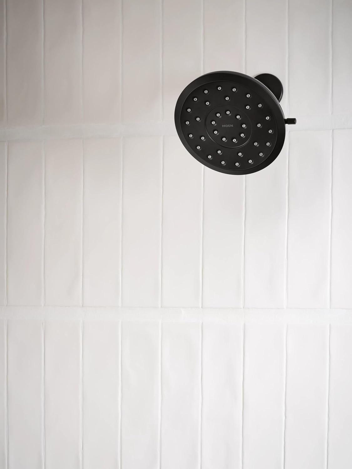image:imageMoen Verso EcoPerformance Infiniti Dial Round Rain Shower Head 7Inch Diameter Spray Head Brushed Gold 220R7EPBGMatte Black