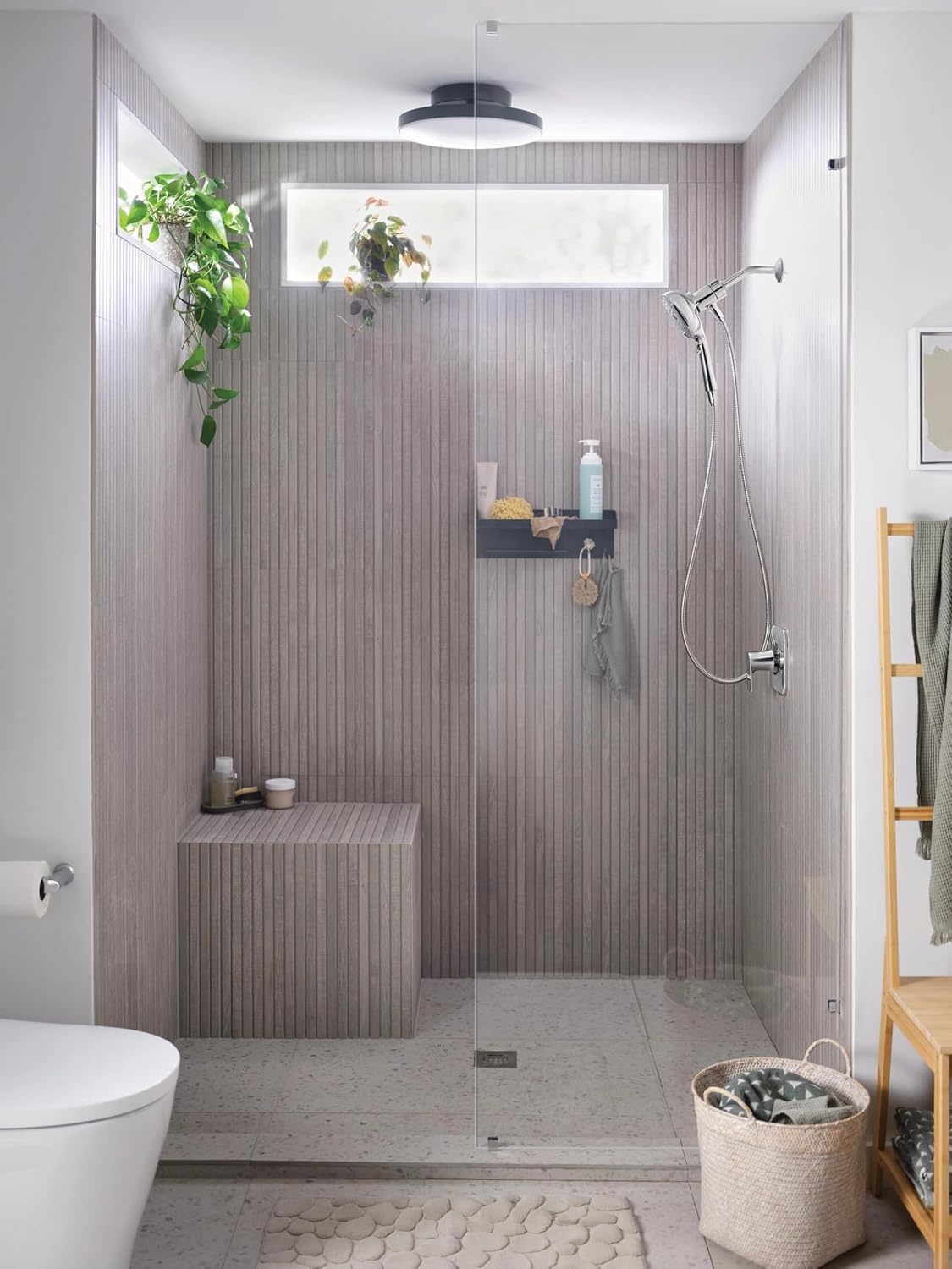 image:imageMoen Verso EcoPerformance Infiniti Dial Square Handheld Shower 5Inch Diameter Spray Head Brushed Gold 220H5EPBGChrome