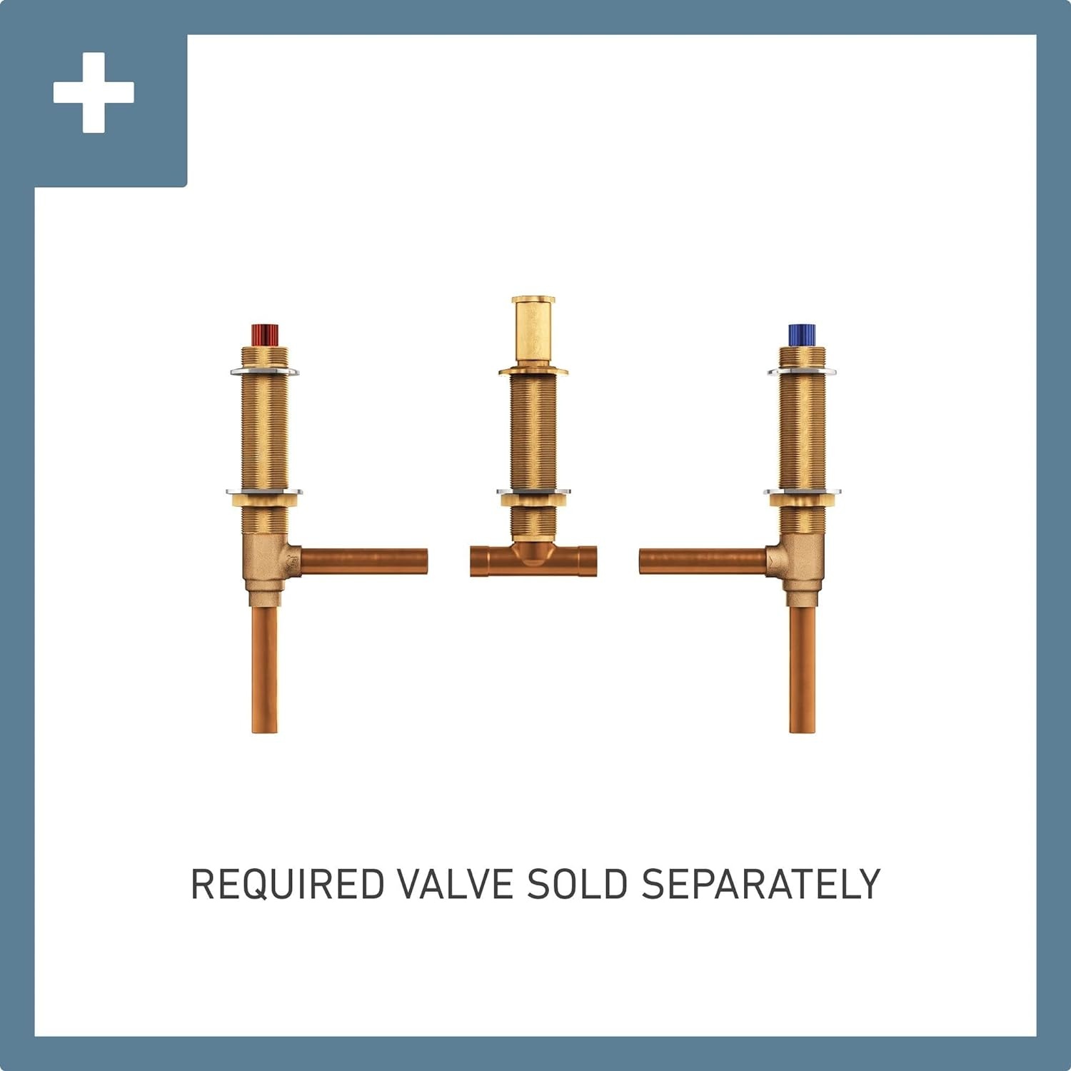 image:imageMoen Voss Brushed Gold TwoHandle Deck Mount Roman Tub Faucet Trim Kit Valve Required T693BGChrome