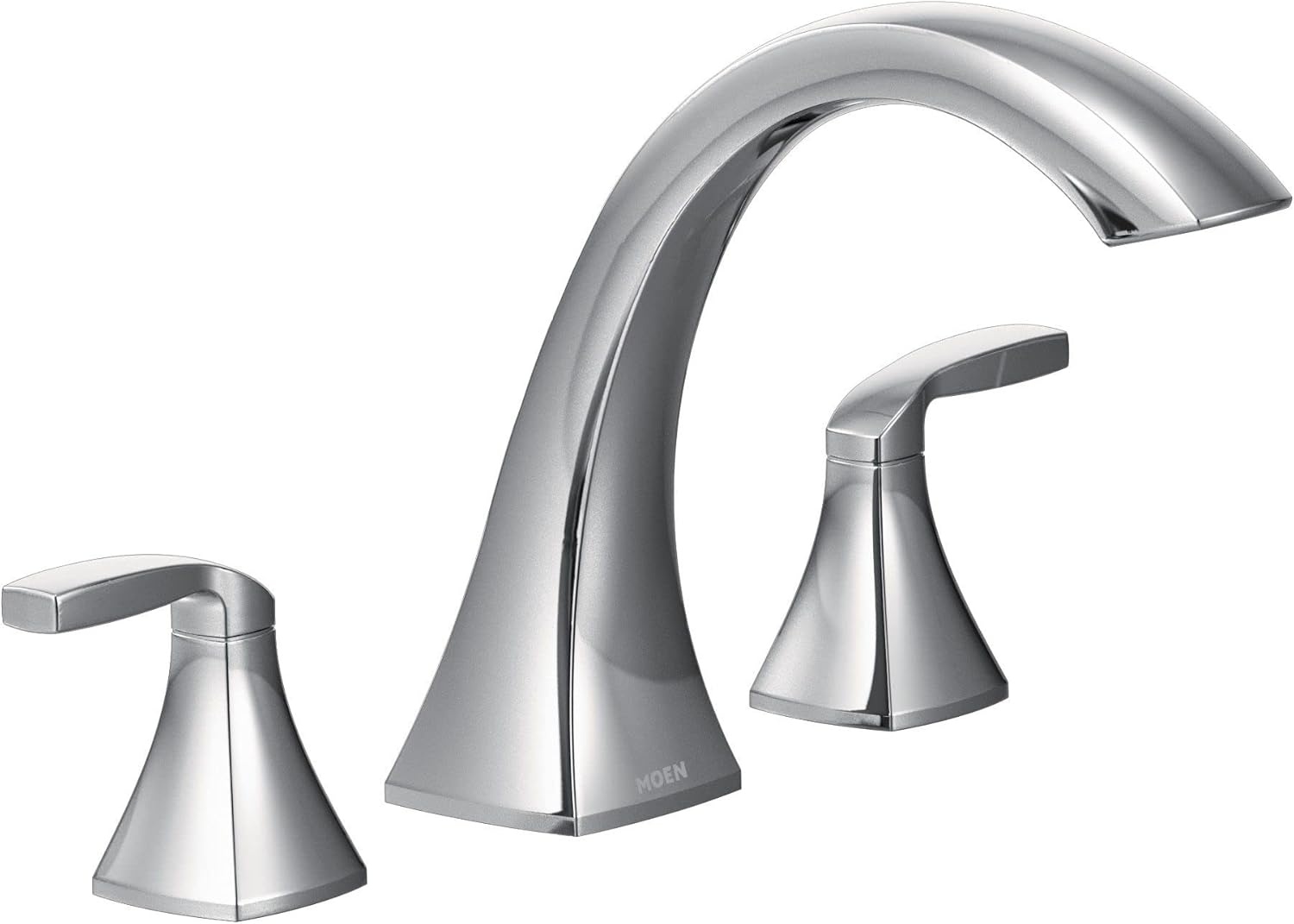 image:imageMoen Voss Brushed Gold TwoHandle Deck Mount Roman Tub Faucet Trim Kit Valve Required T693BGChrome