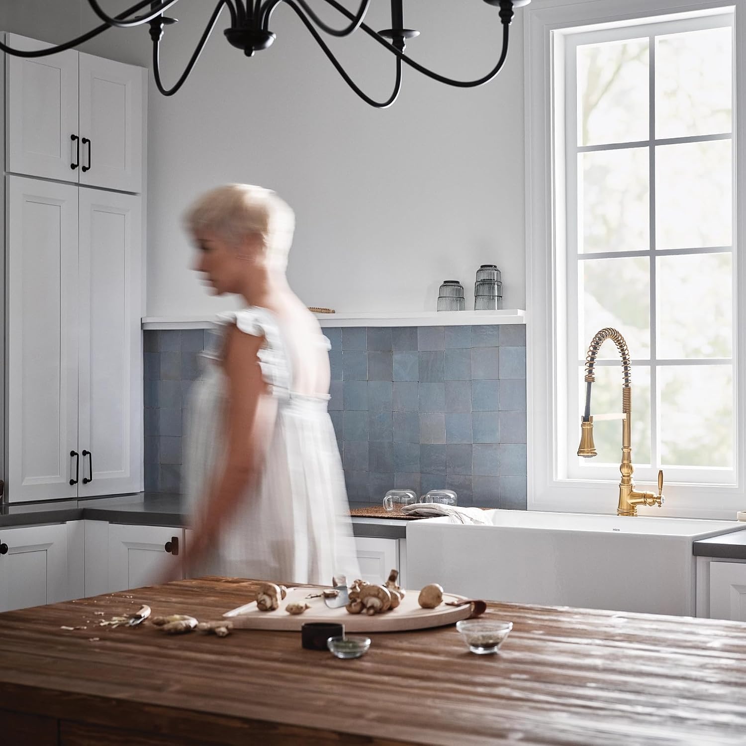 image:imageMoen Weymouth OilRubbed Bronze 3in1 Water Filtration OneHandle Pulldown Kitchen Faucet FS73004ORB with Moen F9800 Advanced Carbon Water Filtration SystemBrushed Gold