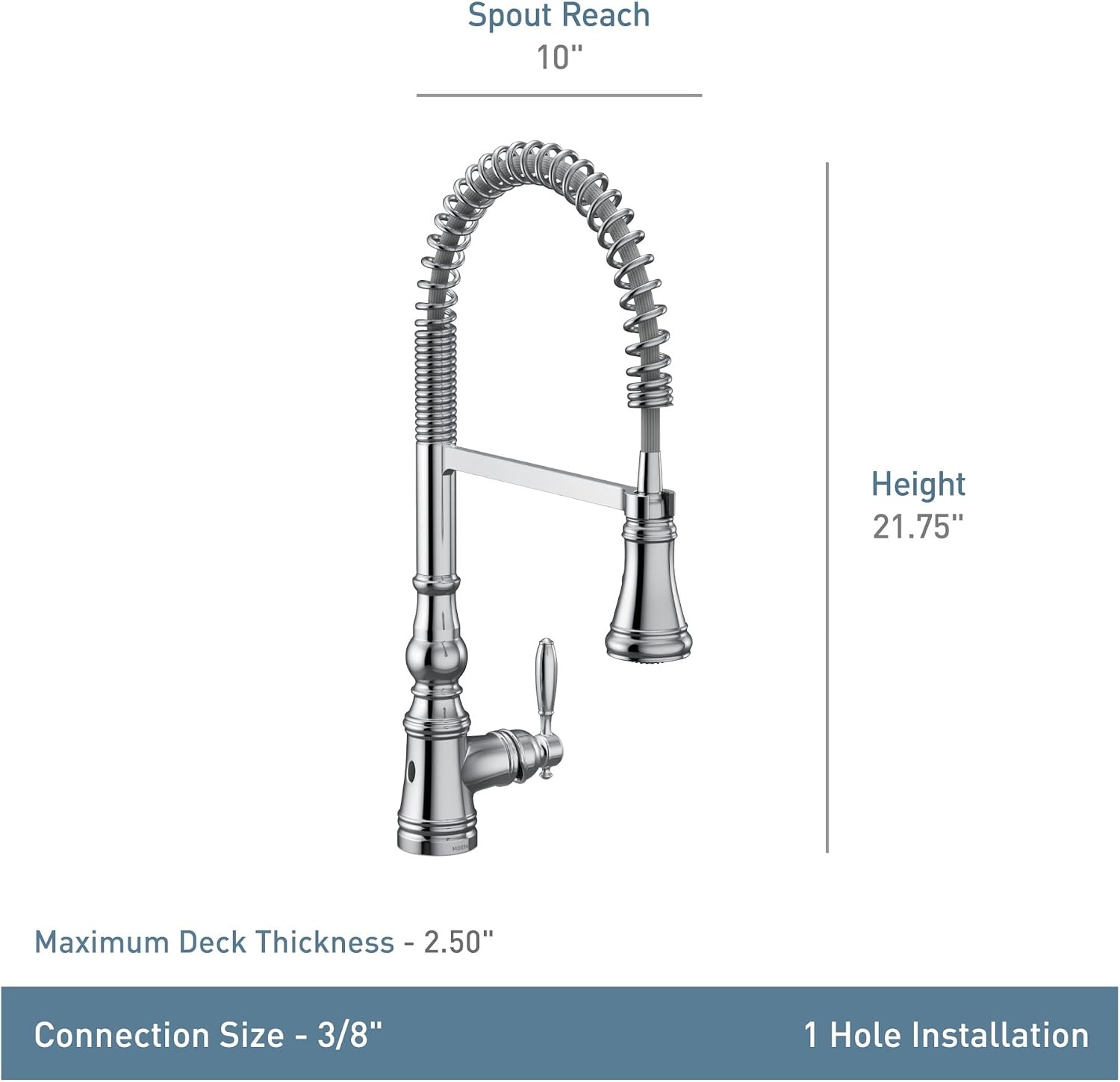 image:imageMoen Weymouth OilRubbed Bronze 3in1 Water Filtration OneHandle Pulldown Kitchen Faucet FS73004ORB with Moen F9800 Advanced Carbon Water Filtration SystemSpot Resist Stainless