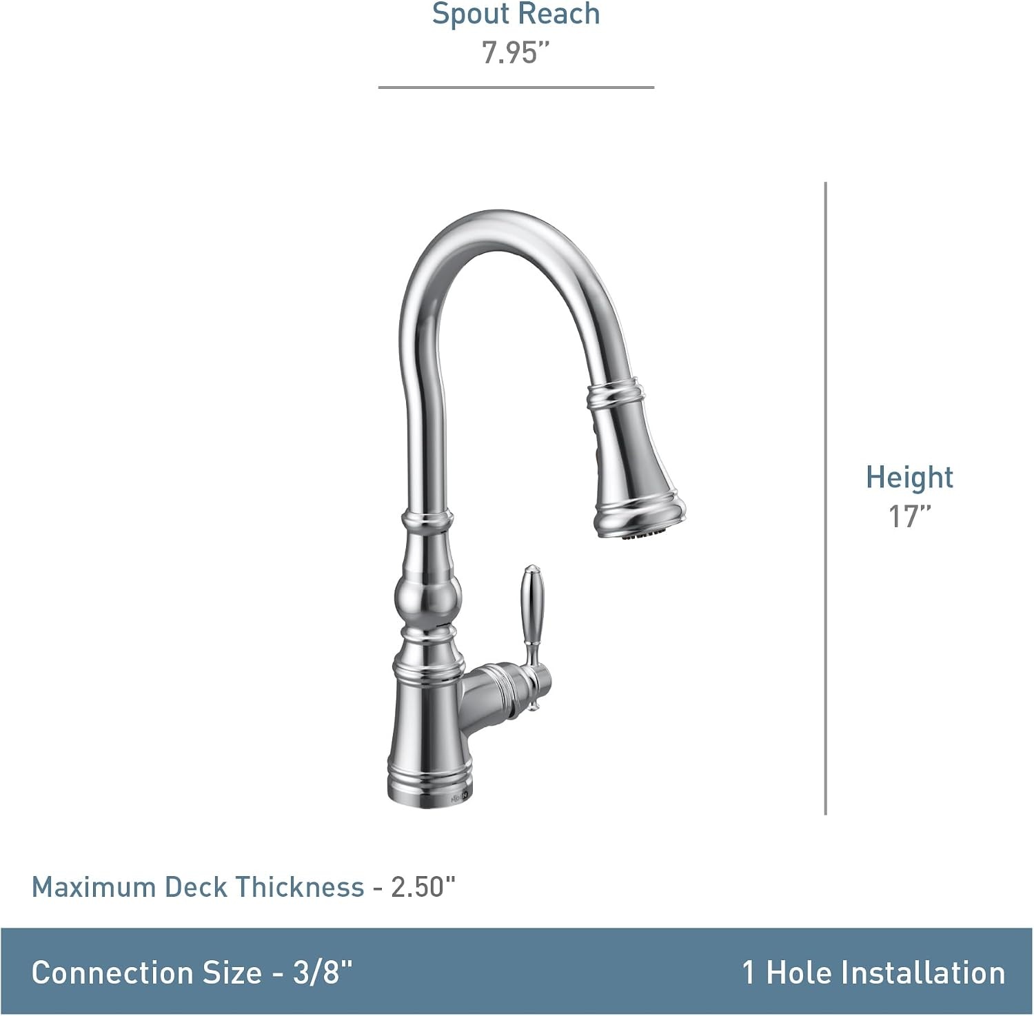 image:imageMoen Weymouth OilRubbed Bronze 3in1 Water Filtration OneHandle Pulldown Kitchen Faucet FS73004ORB with Moen F9800 Advanced Carbon Water Filtration SystemSpot Resist Stainless