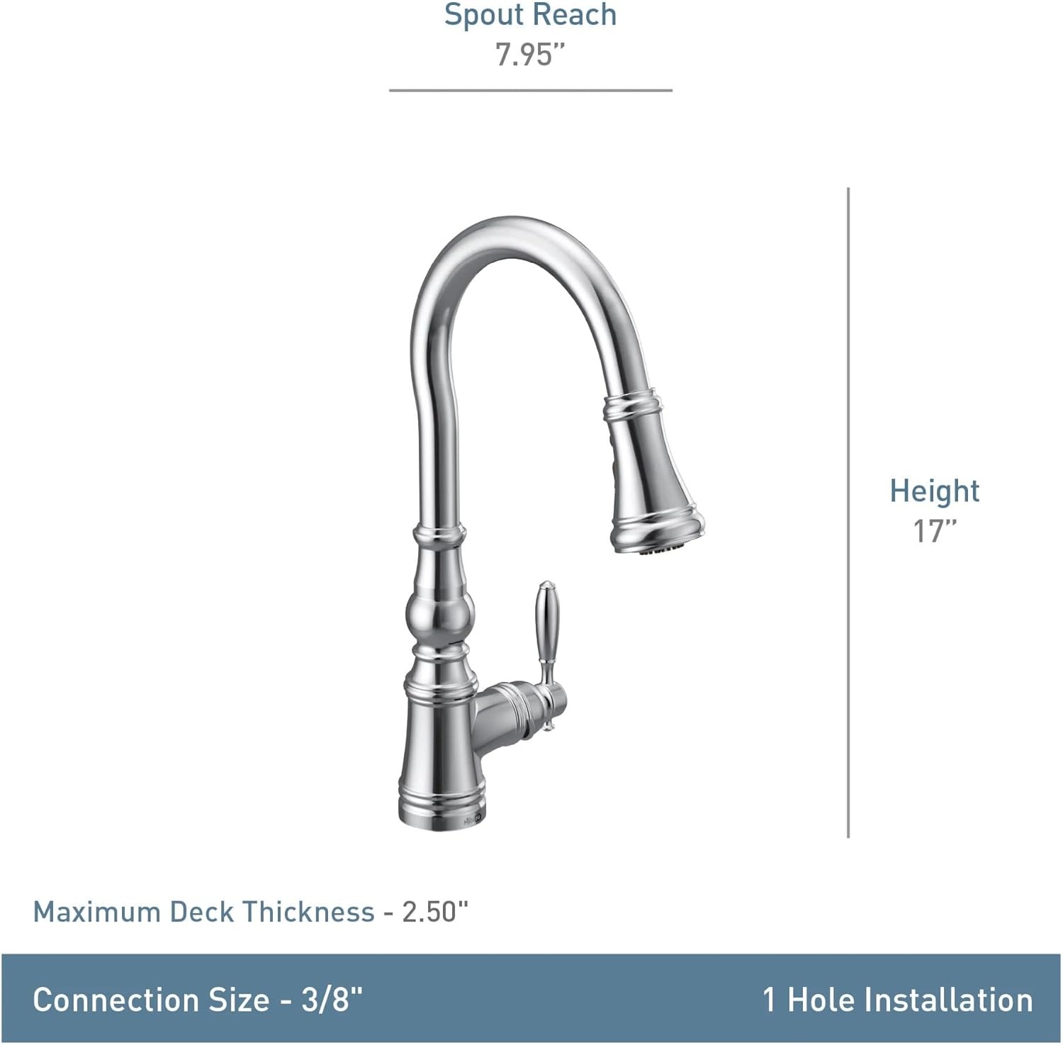 image:imageMoen Weymouth OilRubbed Bronze 3in1 Water Filtration OneHandle Pulldown Kitchen Faucet FS73004ORB with Moen F9800 Advanced Carbon Water Filtration SystemBrushed Gold