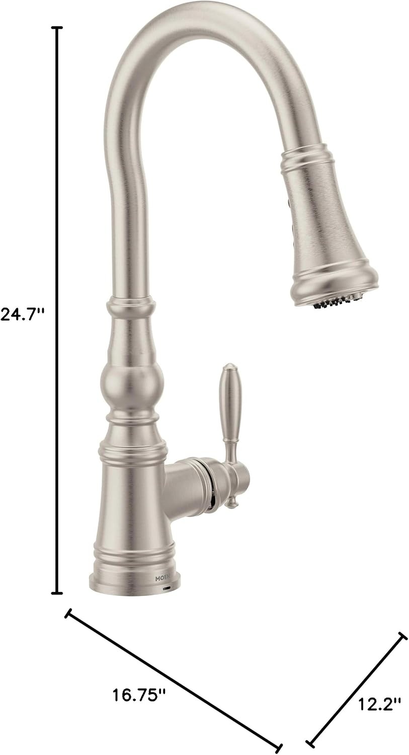 image:imageMoen Weymouth OilRubbed Bronze 3in1 Water Filtration OneHandle Pulldown Kitchen Faucet FS73004ORB with Moen F9800 Advanced Carbon Water Filtration SystemSpot Resist Stainless